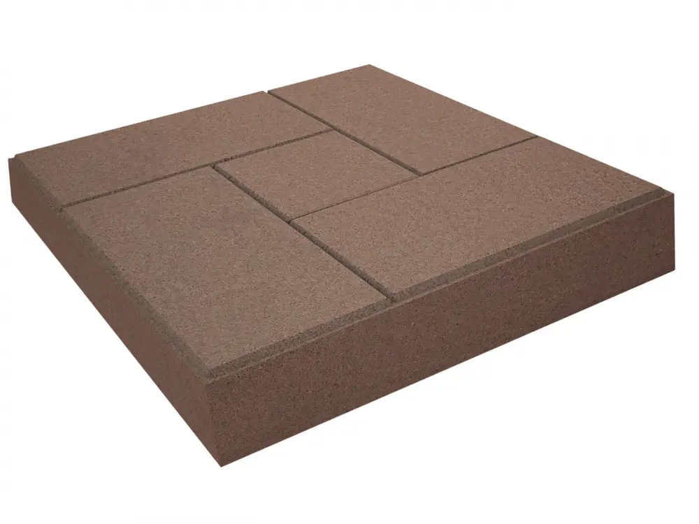 Изображение товара Плитка тротуарная Винт 300x300x60 мм коричневая фигурная бетонная