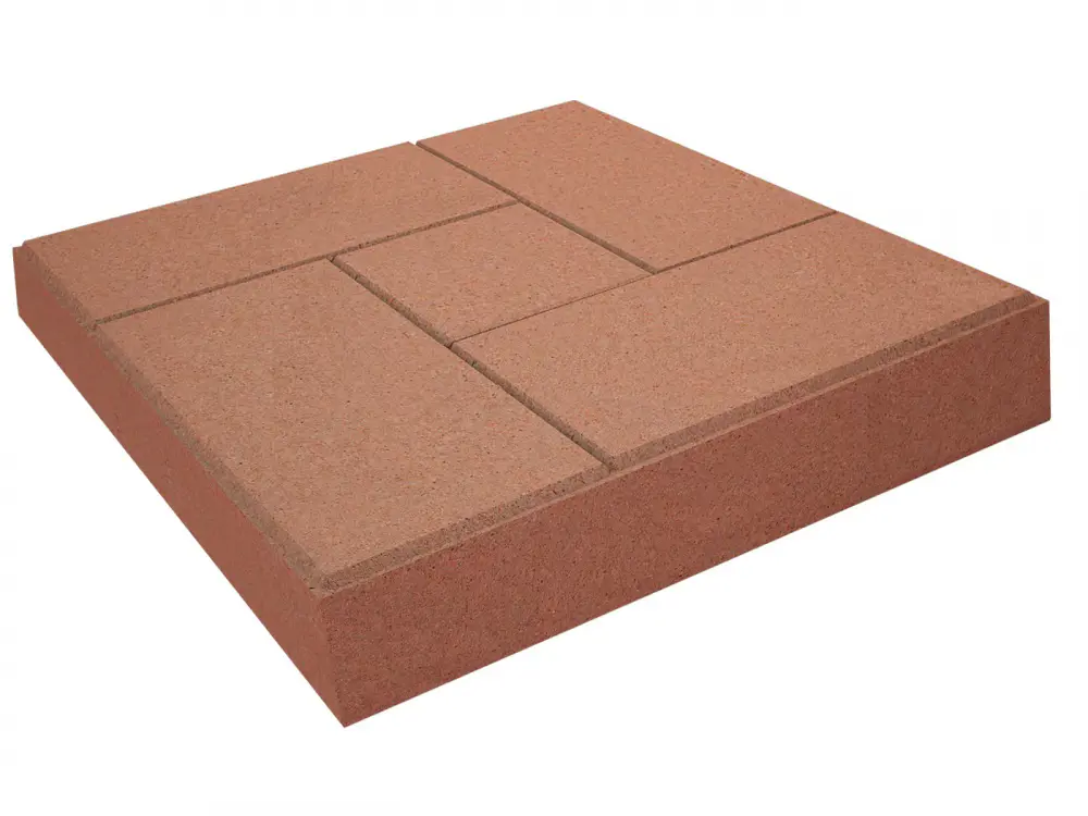 Изображение товара Плитка тротуарная Винт 300x300x60 мм красный