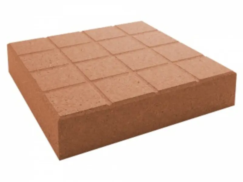 Изображение товара Плитка тротуарная Квадрат 400x400x80 мм красный