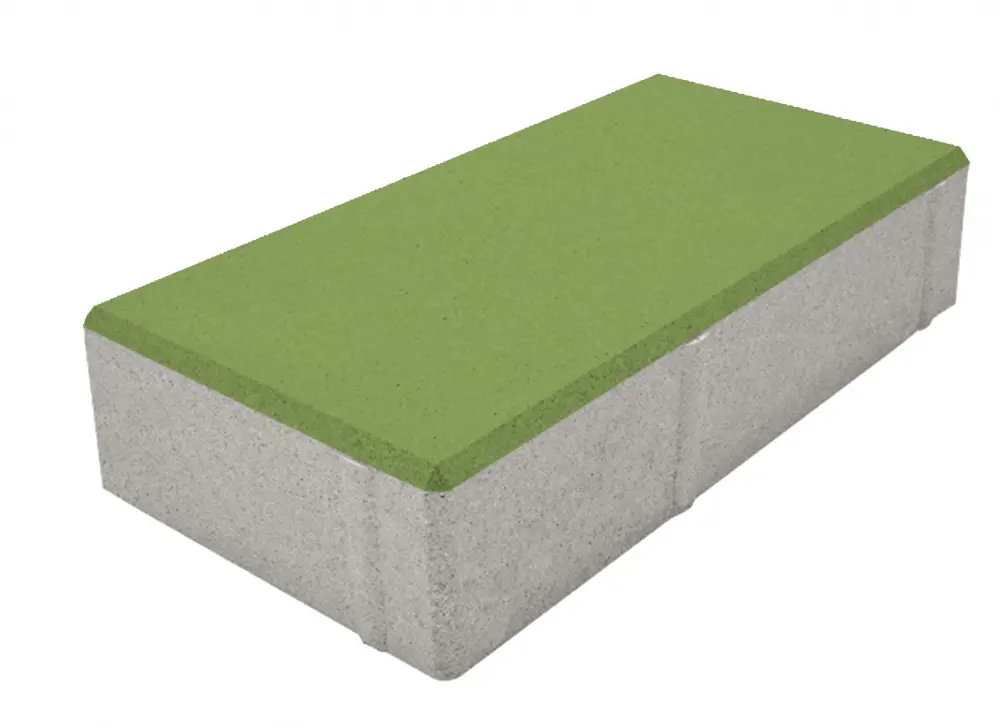 Изображение товара Плитка тротуарная Призма 200x100x50 мм цвет зеленый
