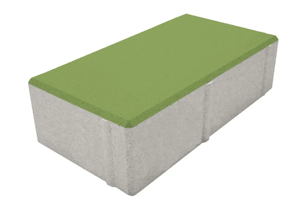 Изображение товара Плитка тротуарная Призма 200x100x60 мм цвет зеленый