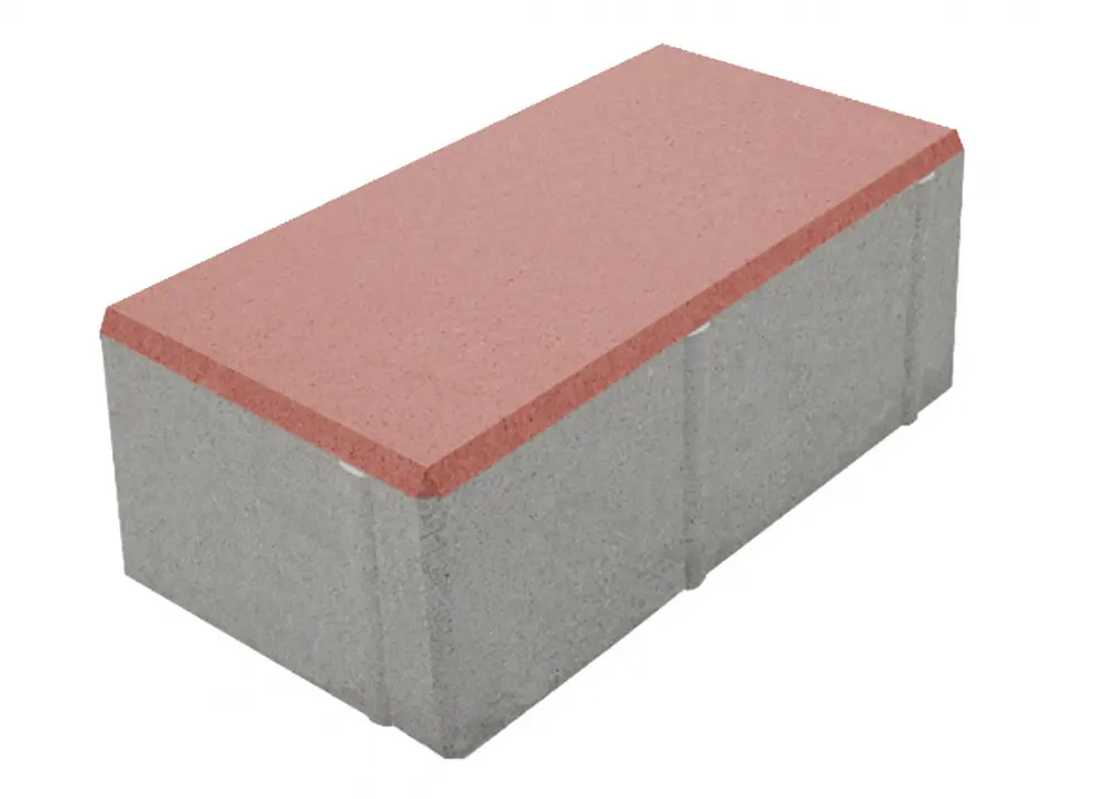 Изображение товара Плитка тротуарная Призма 200x100x70 мм цвет терракотовый