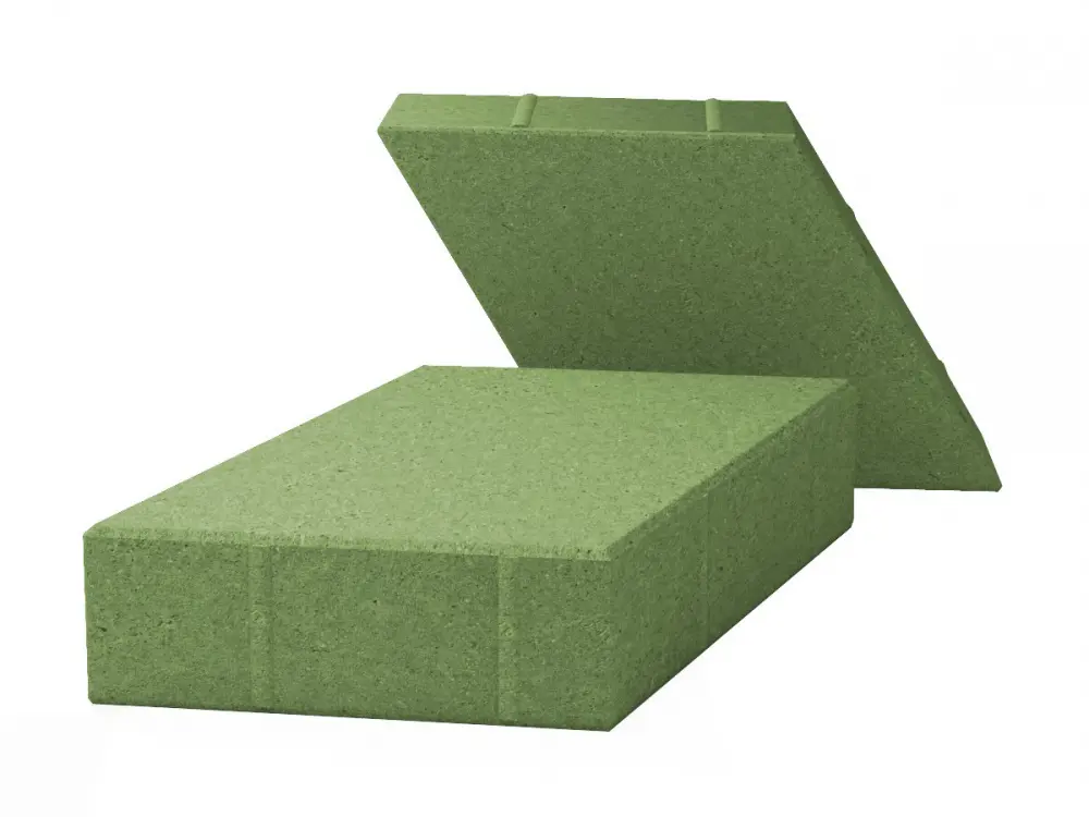 Изображение товара Плитка тротуарная двухслойная Ромб 343x198x70 мм цвет зеленый