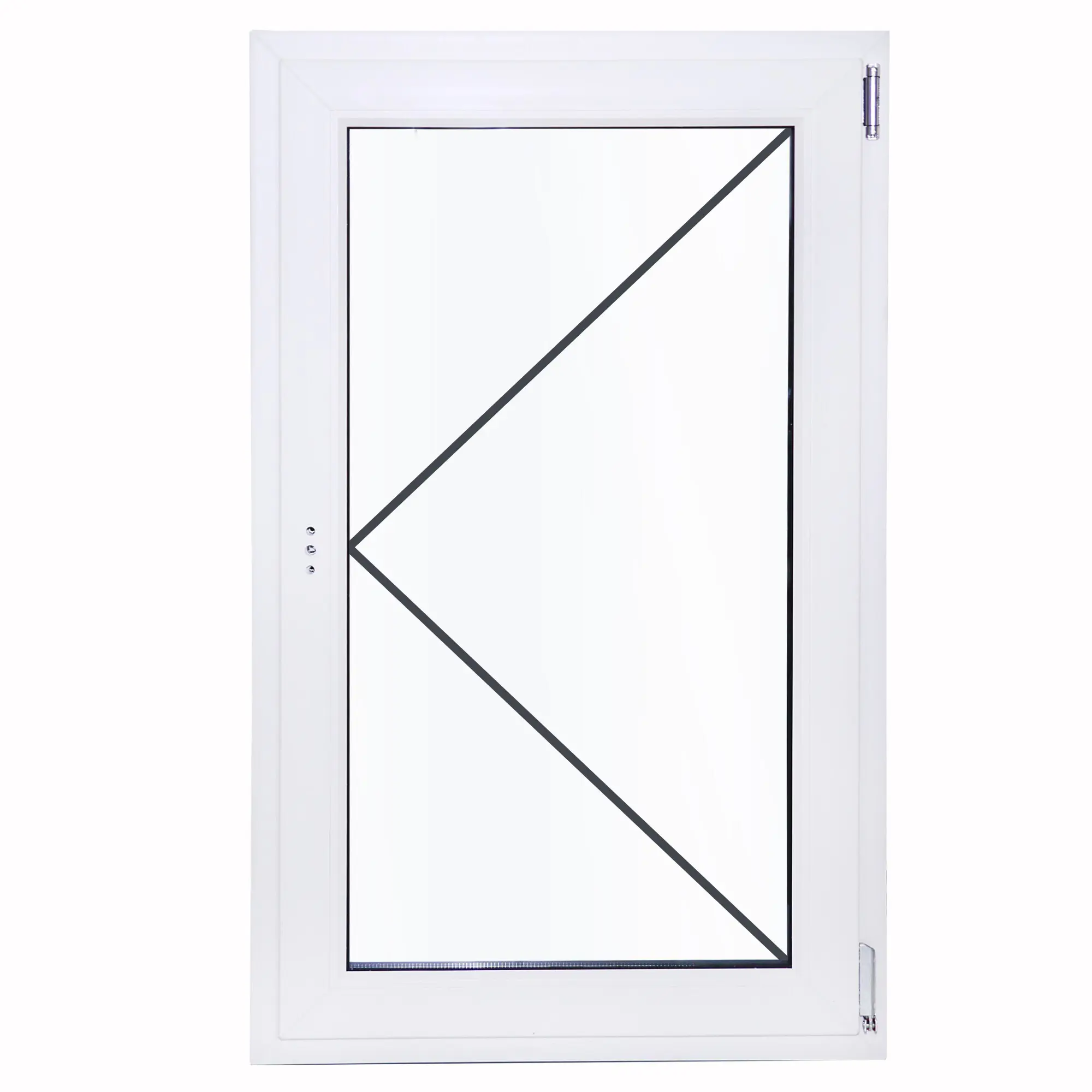 Изображение товара Пластиковое окно VEKA одностворчатое 1200x600 мм поворотное белое