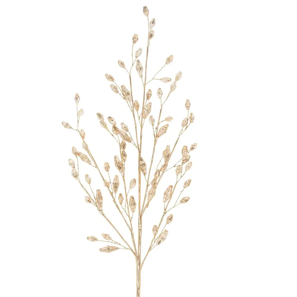 Изображение товара Новогоднее украшение Ветка 1x67x35 см цвет золотой
