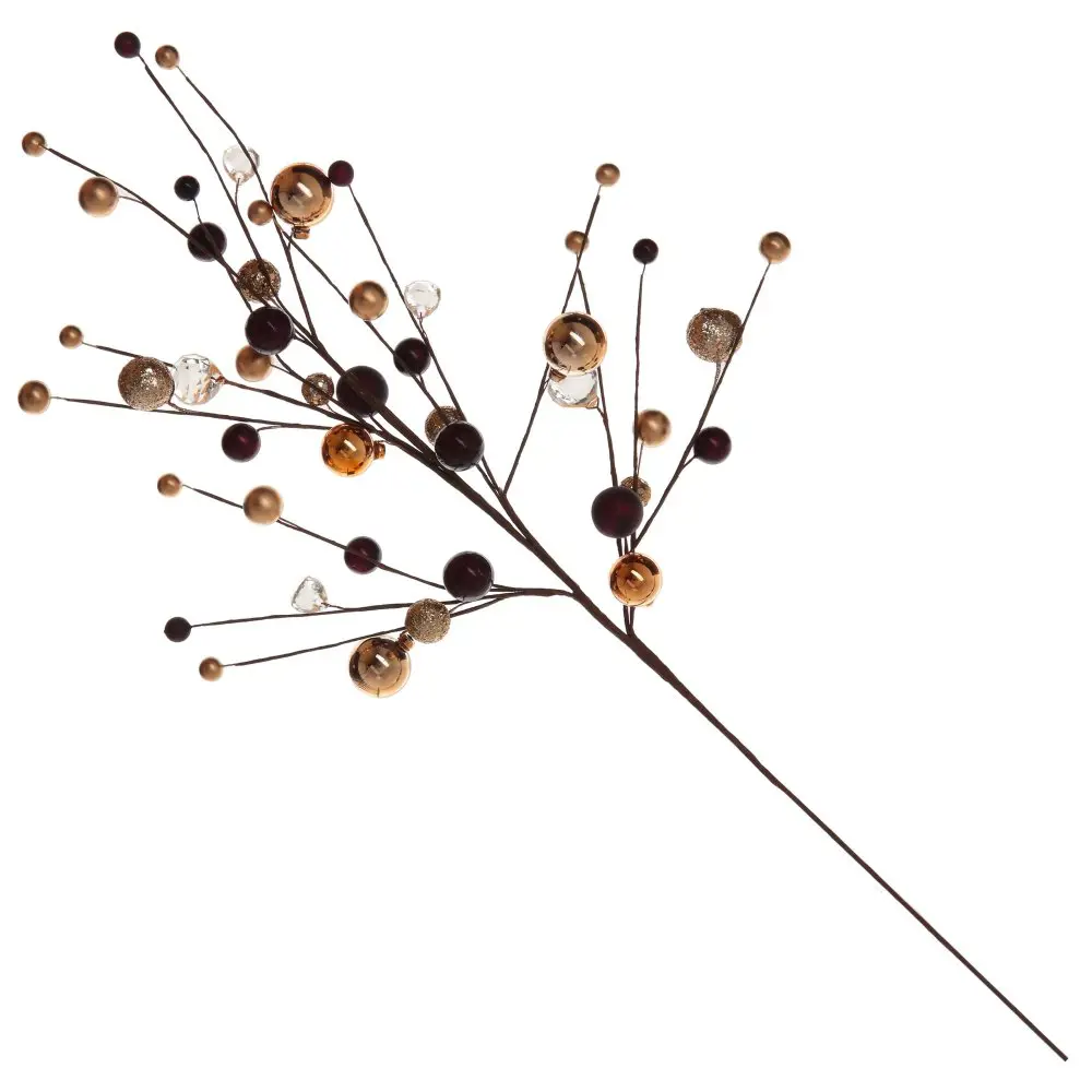 Изображение товара Новогоднее украшение Ветка 4x73x23 см цвет золотой