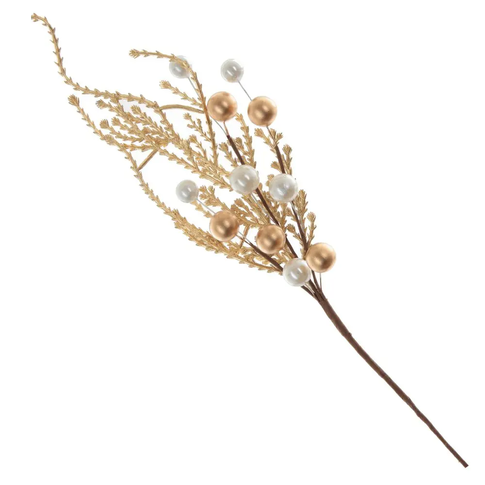 Изображение товара Новогоднее украшение Ветка 3x35x9 см цвет золотой