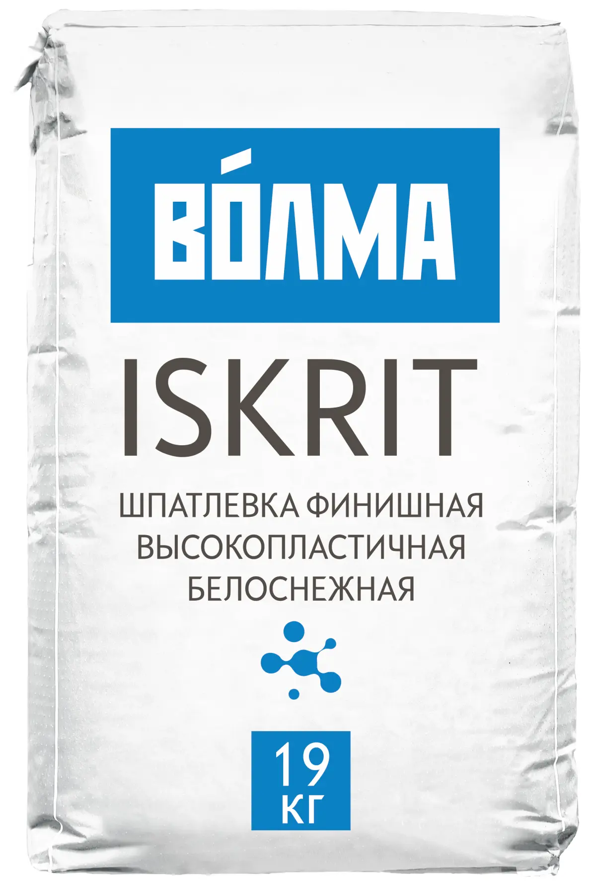 Изображение товара Финишная акриловая шпаклевка Волма Iskrit 19 кг для внутренней отделки