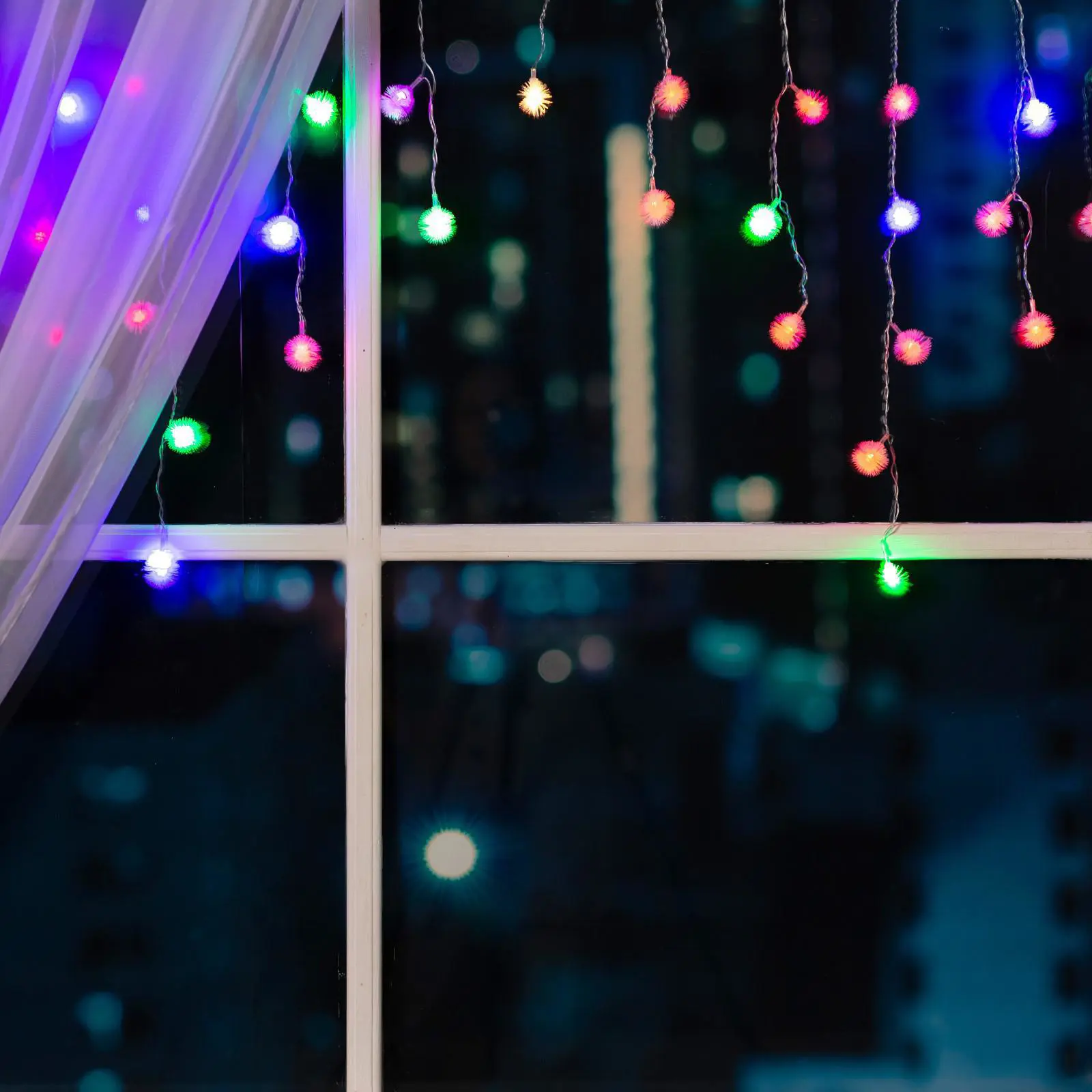 Изображение товара Электрогирлянда комнатная Luazon lighting 3556869 гирлянда 3 м 80 ламп белый 1 режим работы