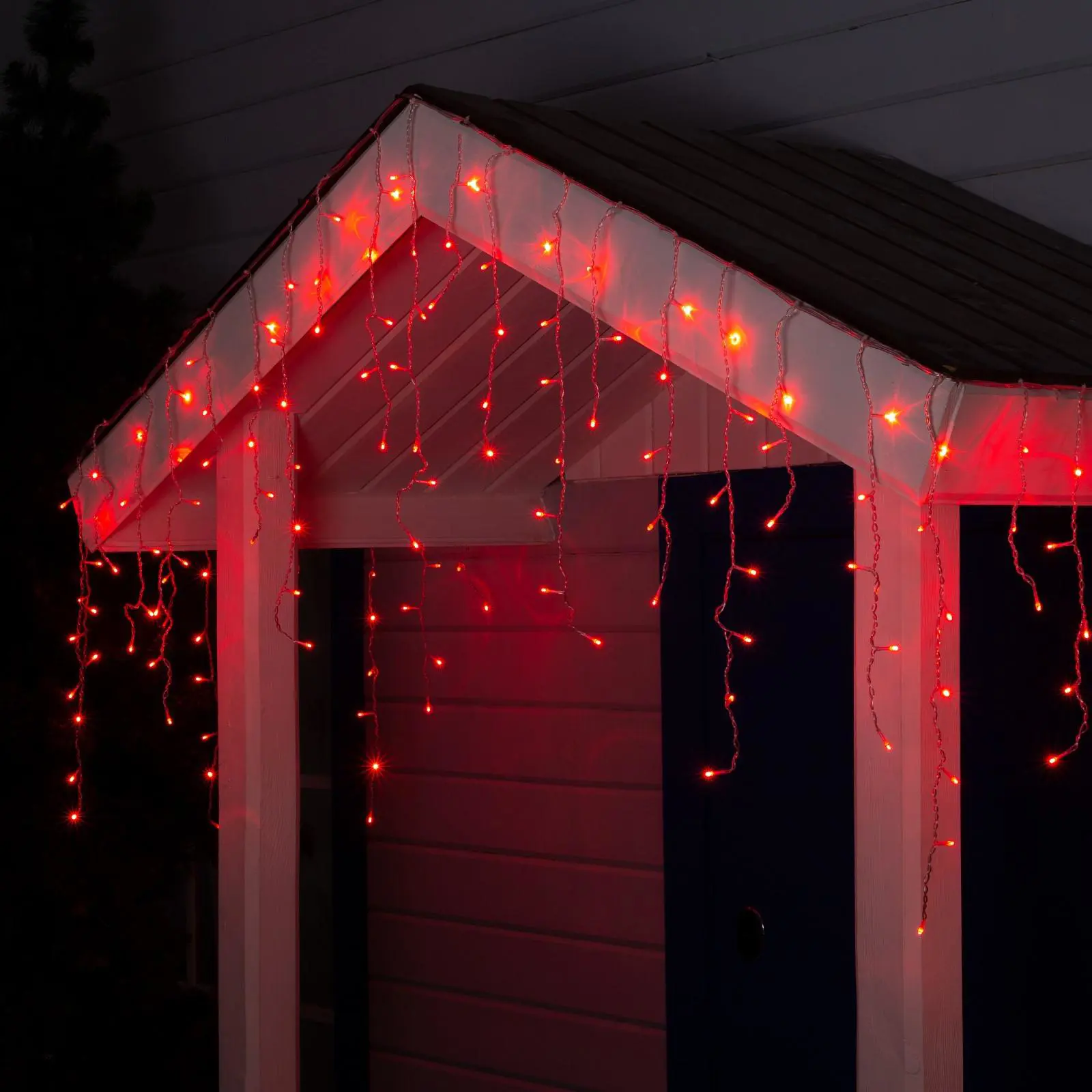 Изображение товара Электрогирлянда универсальная Luazon lighting 187270 бахрома 4x4 м 180 ламп красный 8 режимов работы