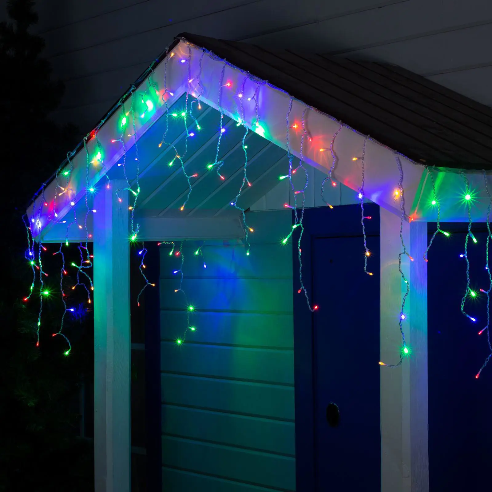 Изображение товара Электрогирлянда универсальная Luazon lighting 187277 бахрома 3x3 м 160 ламп разноцветный 1 режим работы