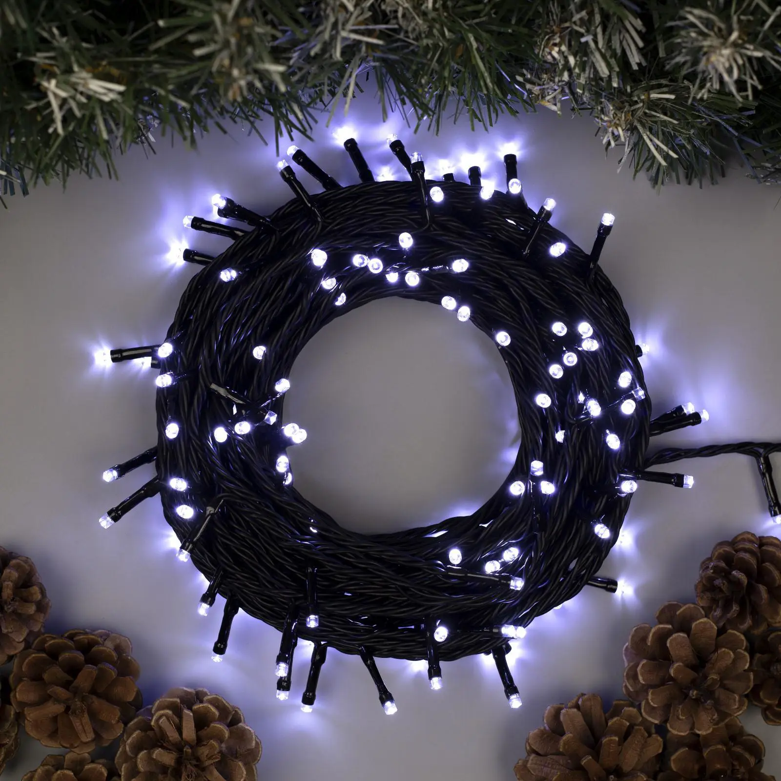 Изображение товара Электрогирлянда универсальная Luazon lighting 2361685 гирлянда 100 м 1000 ламп бесцветный 8 режимов работы