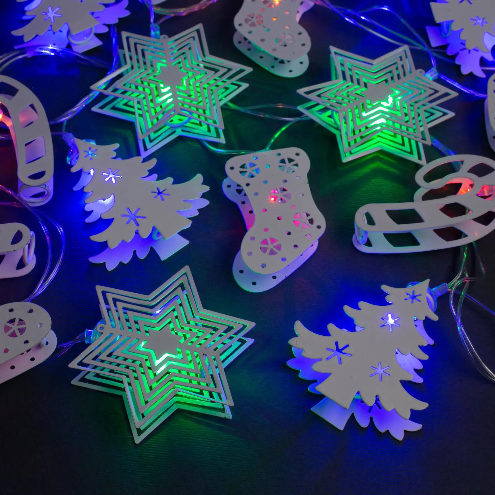 Изображение товара Электрогирлянда комнатная Luazon lighting 3590736 нить 4 м 20 ламп бесцветный 8 режимов работы