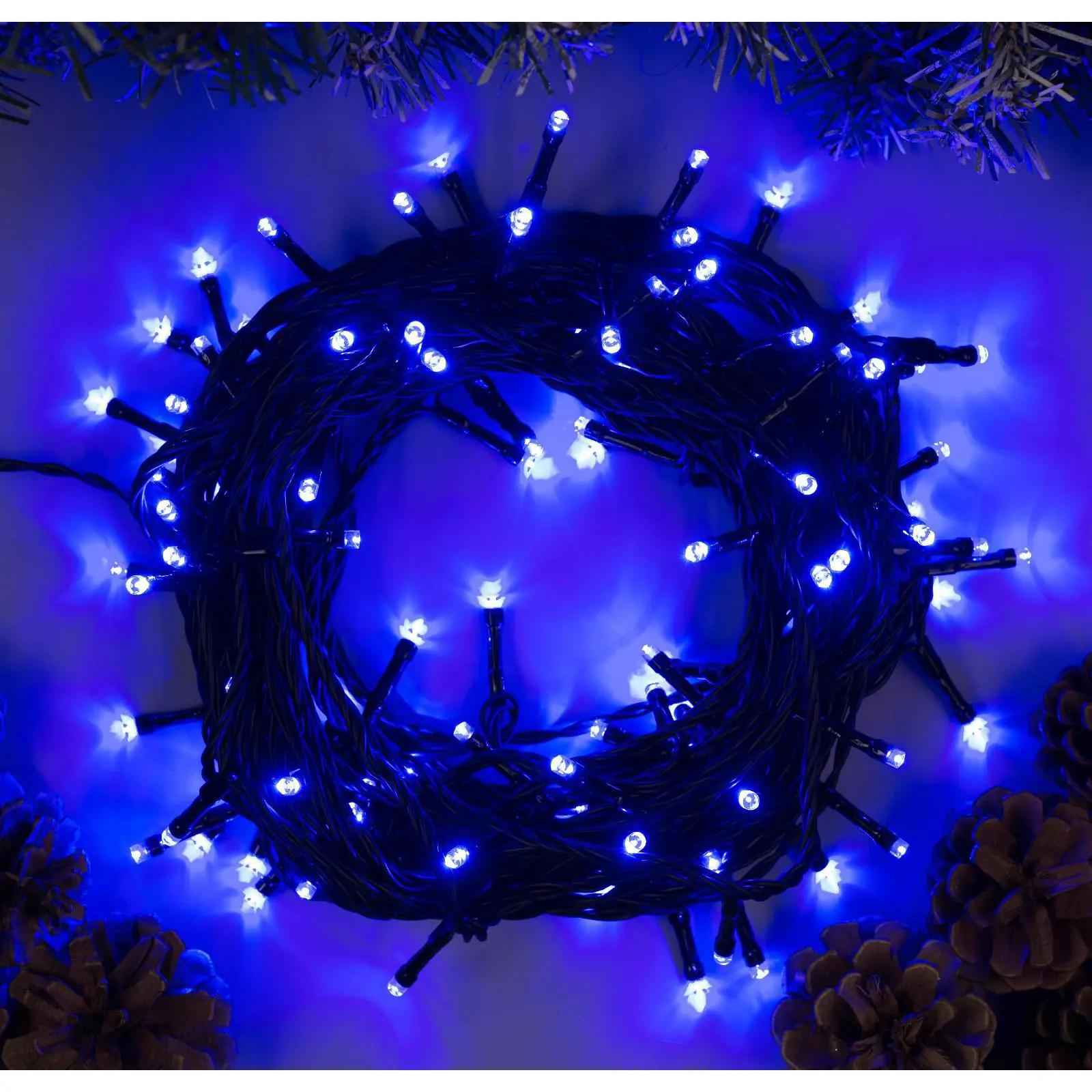 Изображение товара Электрогирлянда универсальная Luazon lighting 5167168 гирлянда 10 м 100 ламп бесцветный 1 режим работы