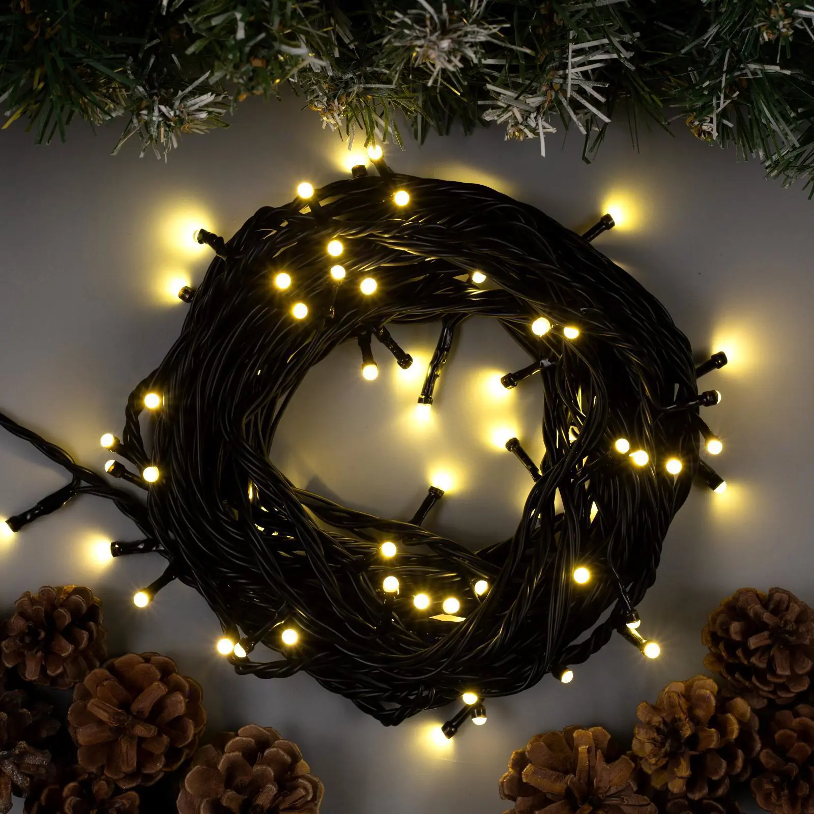 Изображение товара Электрогирлянда универсальная Luazon lighting 3584091 гирлянда 10 м 72 ламп бесцветный 1 режим работы