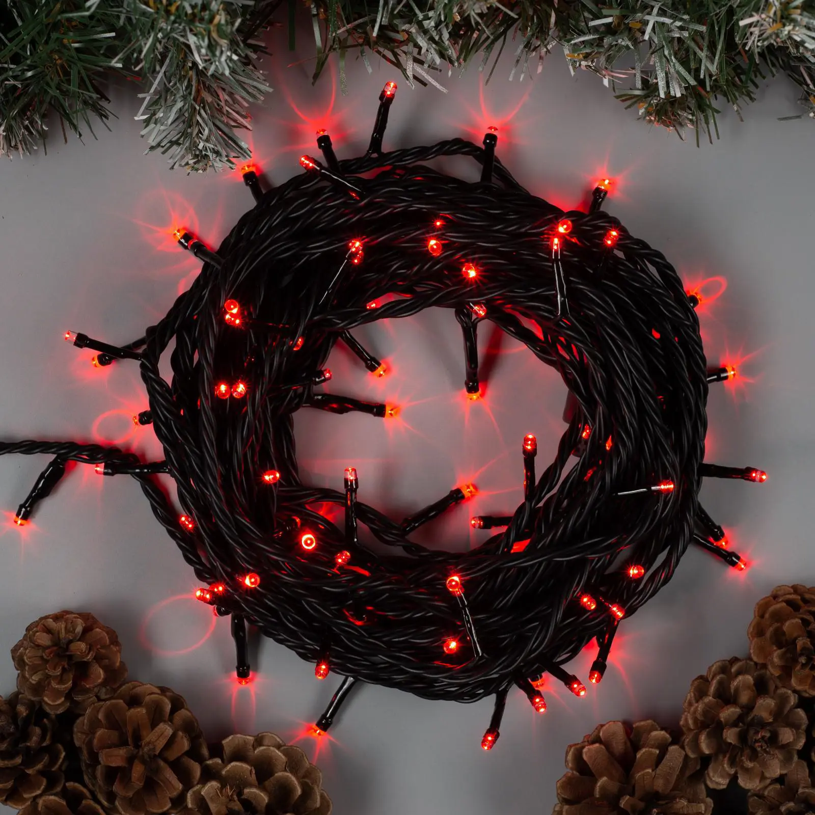 Изображение товара Электрогирлянда универсальная Luazon lighting 187246 нить 10 м 100 ламп бесцветный 1 режим работы