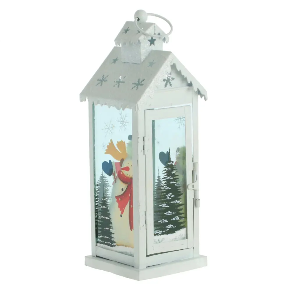 Изображение товара Новогоднее украшение Фонарик 10x32x10 см белый