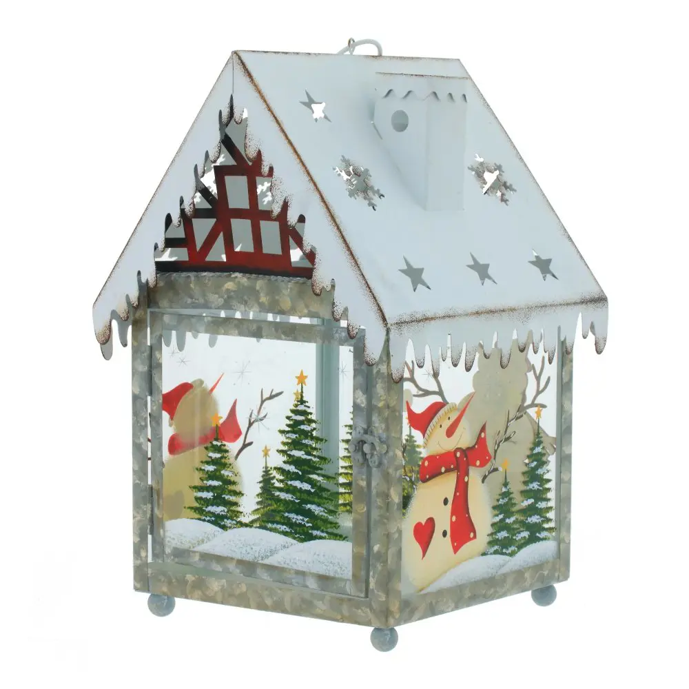 Изображение товара Новогоднее украшение Домик 22x33x23 см белый