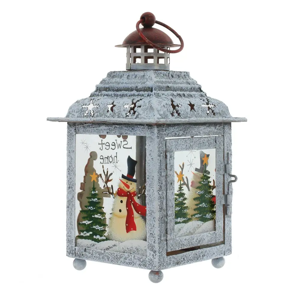 Изображение товара Новогоднее украшение Фонарик 12.5x23.5x12.5 см белый