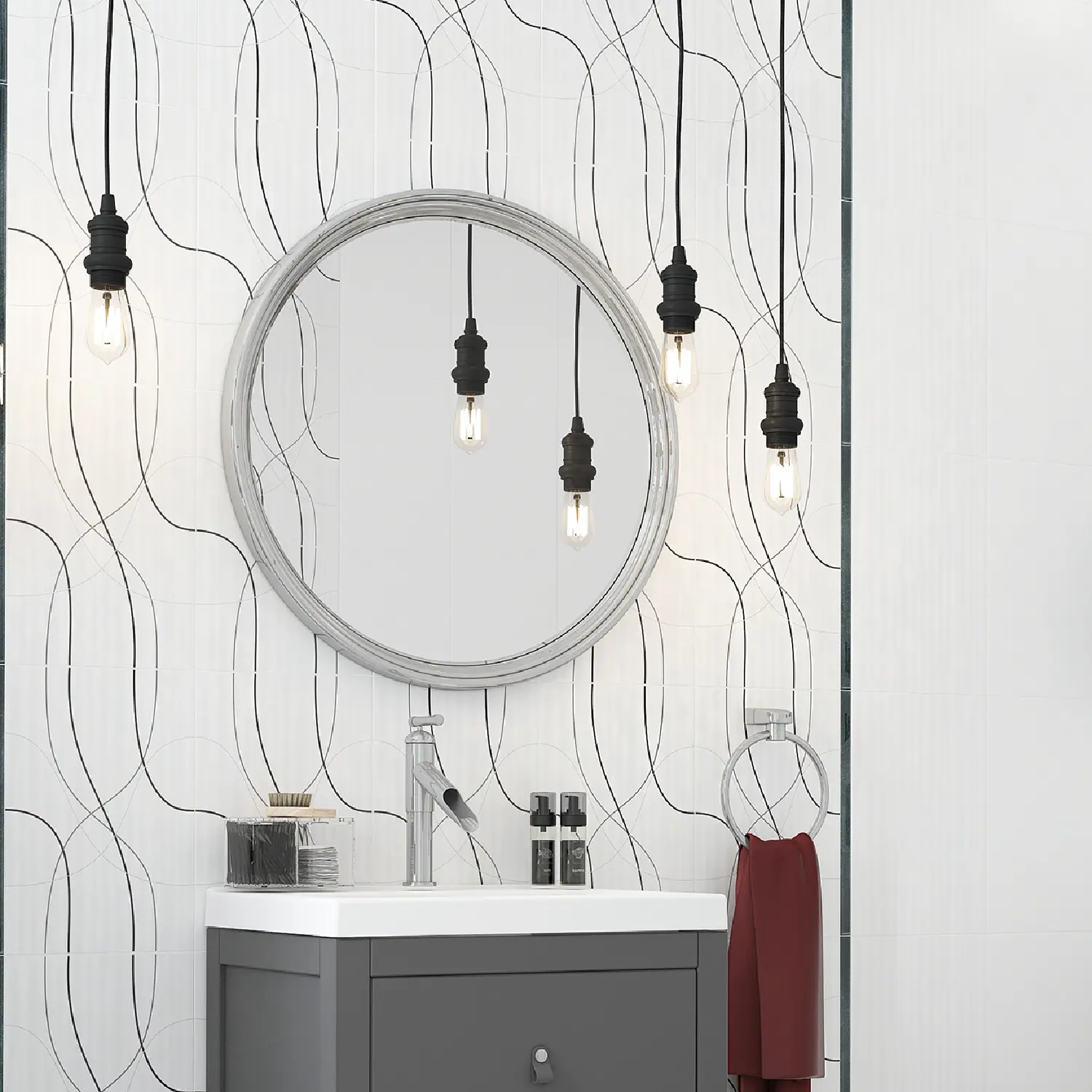 Изображение товара Плитка настенная Керамин Аляска 7Д 40x27.5 см для стен, белая высокая прочность