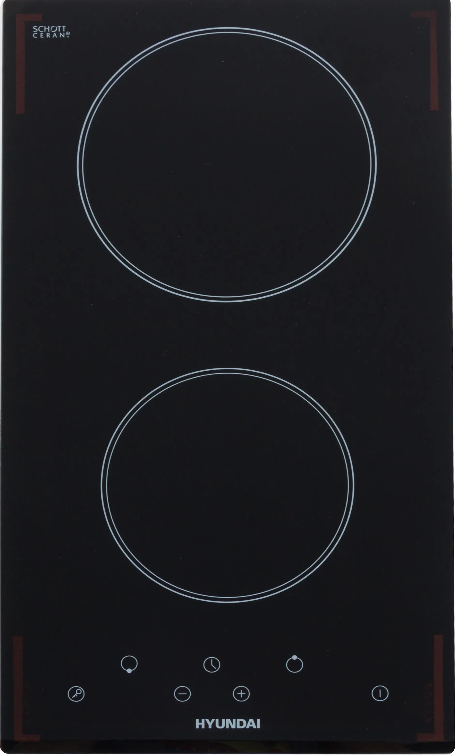 Изображение товара Индукционная варочная панель Hyundai HHI 3770 BG 28.80 см 2 конфорки цвет черный