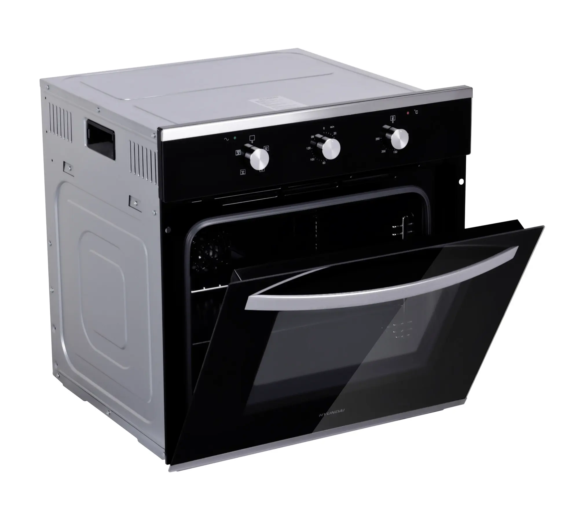 Изображение товара Традиционный духовой шкаф Hyundai Heo 6633 ix 59.5x59.5x57.5 см цвет серебристый