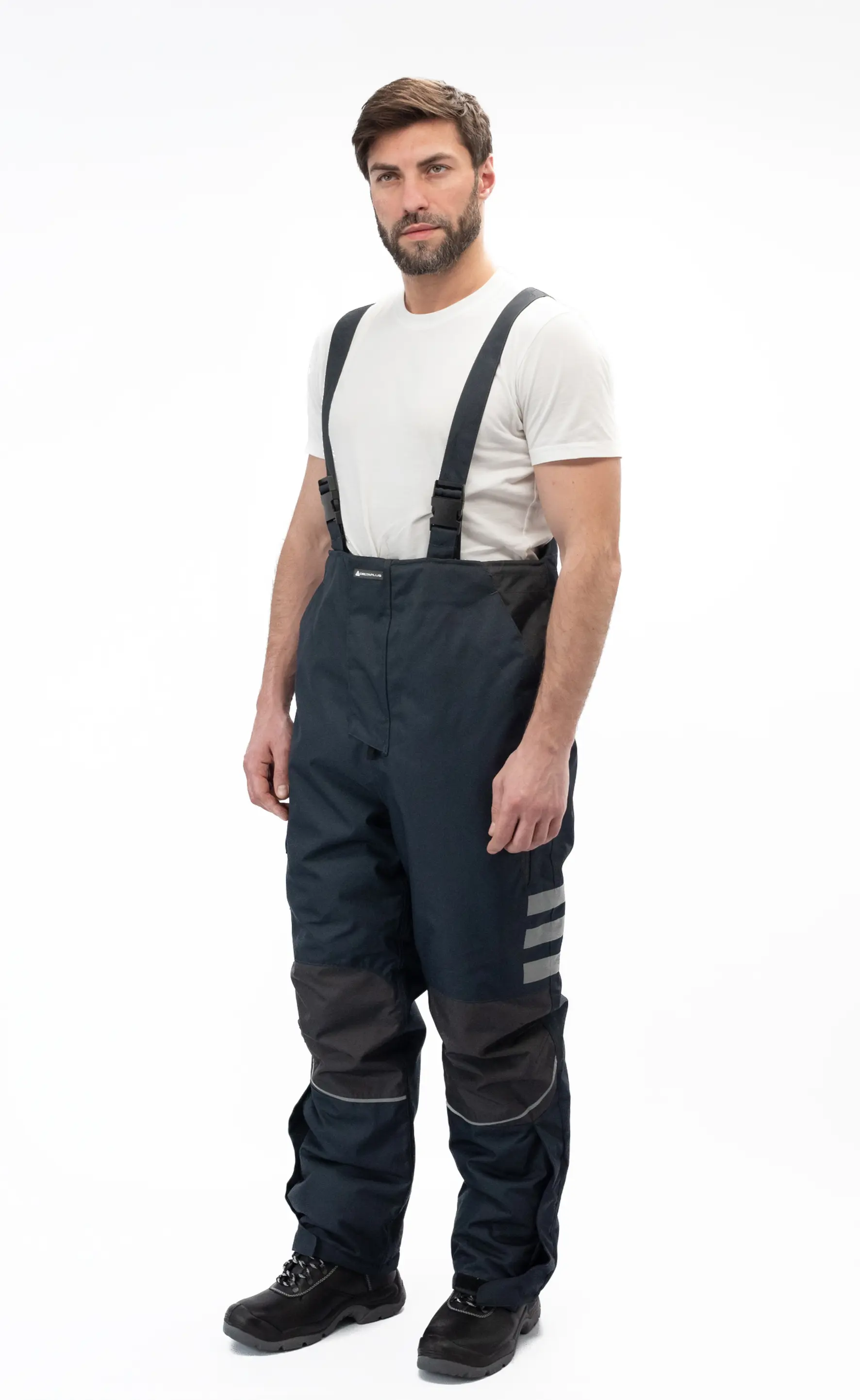 Изображение товара Полукомбинезон рабочий утепленный Delta Plus ICEBEGRTM, цвет серый, размер M (44-46), рост (164/172)