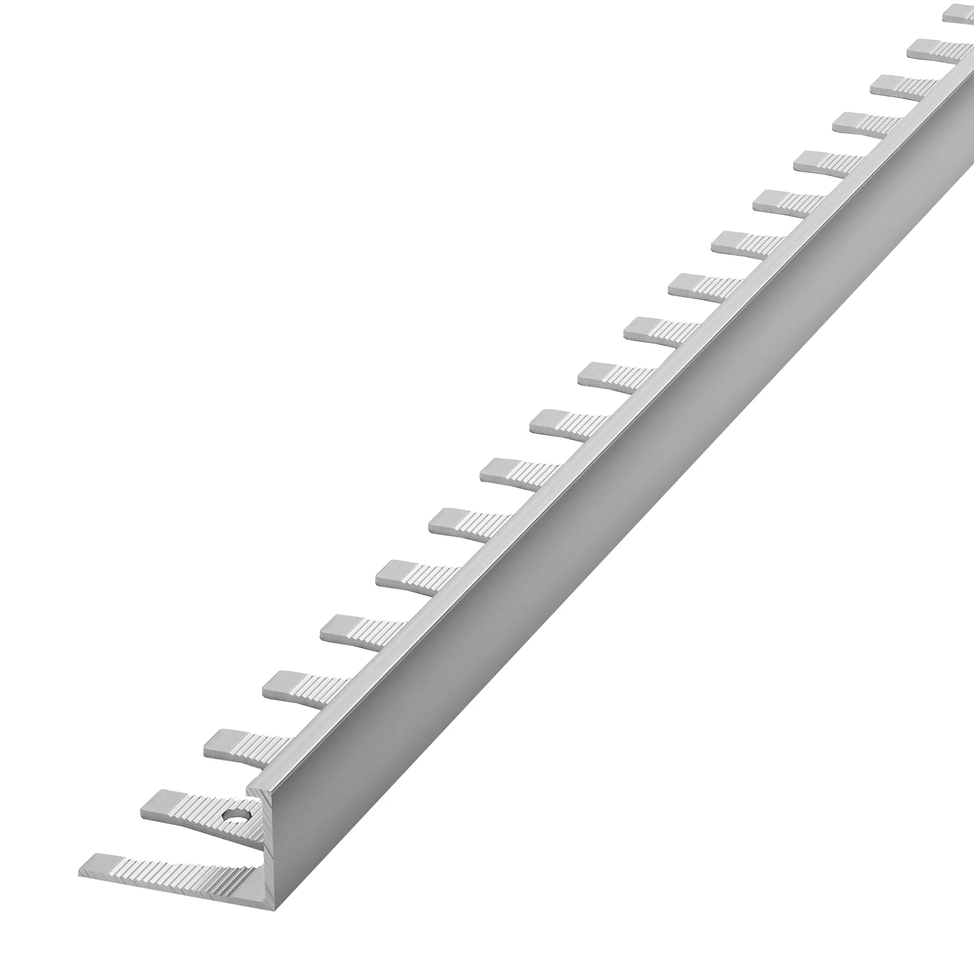 Изображение товара Профиль окантовочный ALPROFI ПК 02-12.2700.01Л угловой алюминиевый для плитки 11,5 мм серебристый