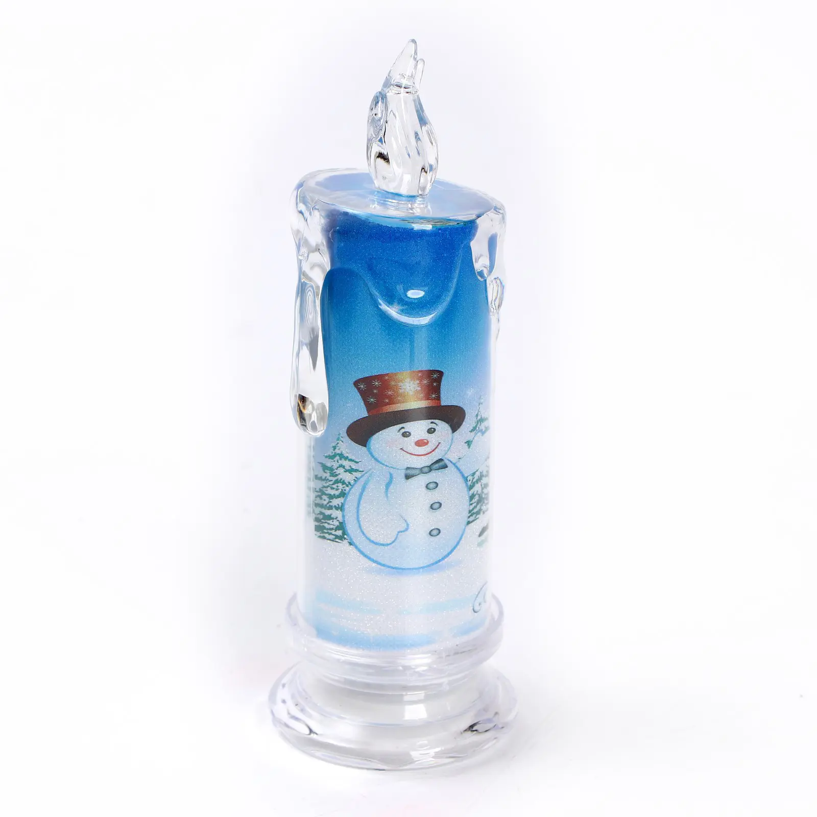 Изображение товара Светящаяся электрическая фигура Снеговик для дома Simaland 1 ламп h 6.5 см разноцветный