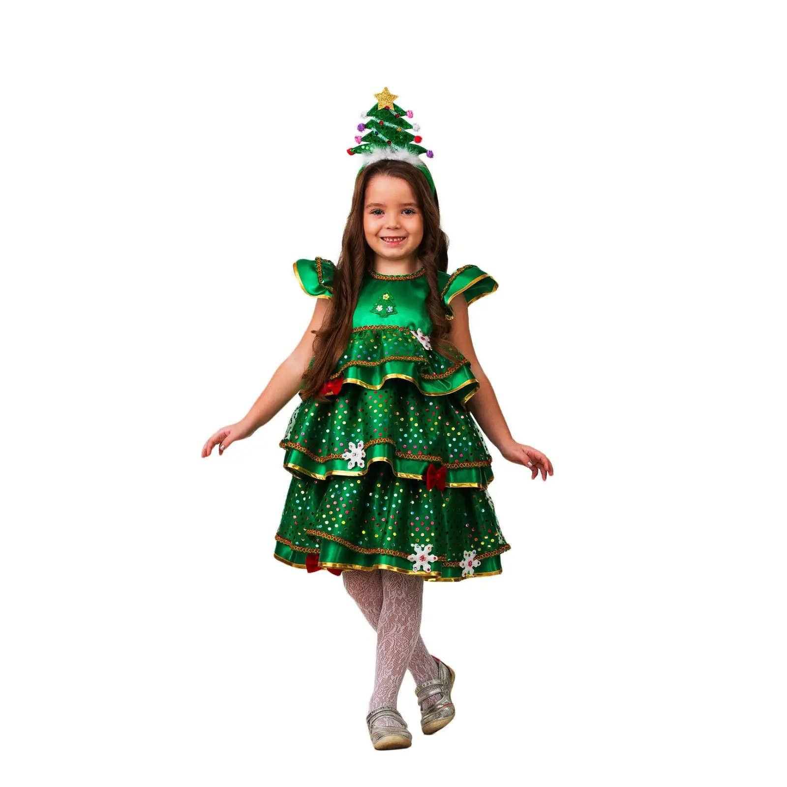 Изображение товара Детский костюм Батик 3469202 Ёлочка-Малышка зеленый рост 122 см
