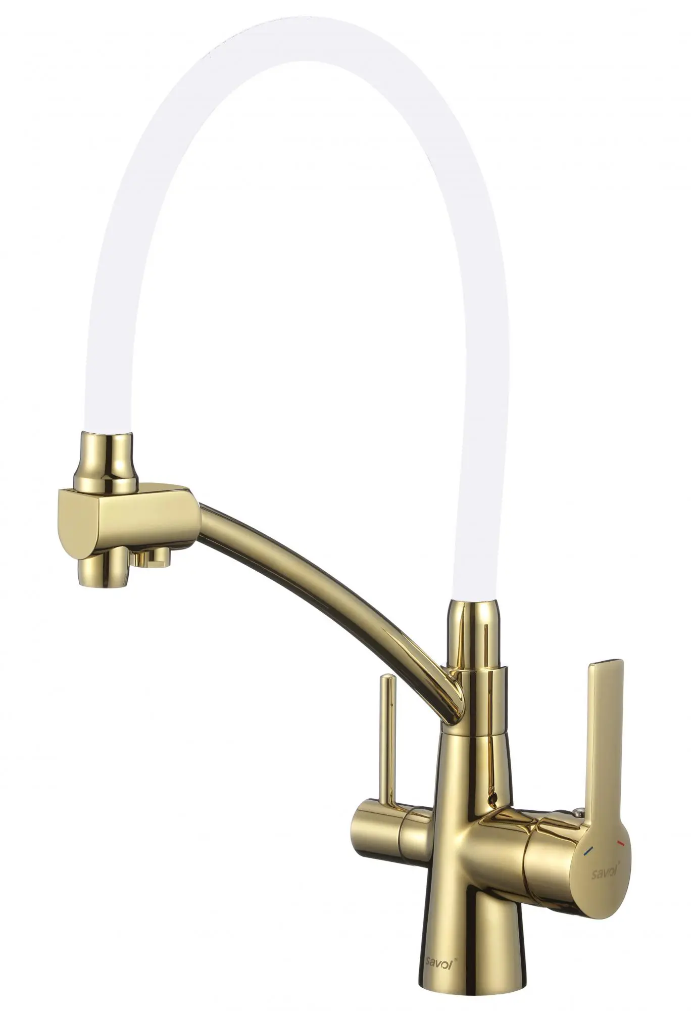 Изображение товара Однорычажный смеситель Savol S-l1805b-02 излив 18 см цвет золотой