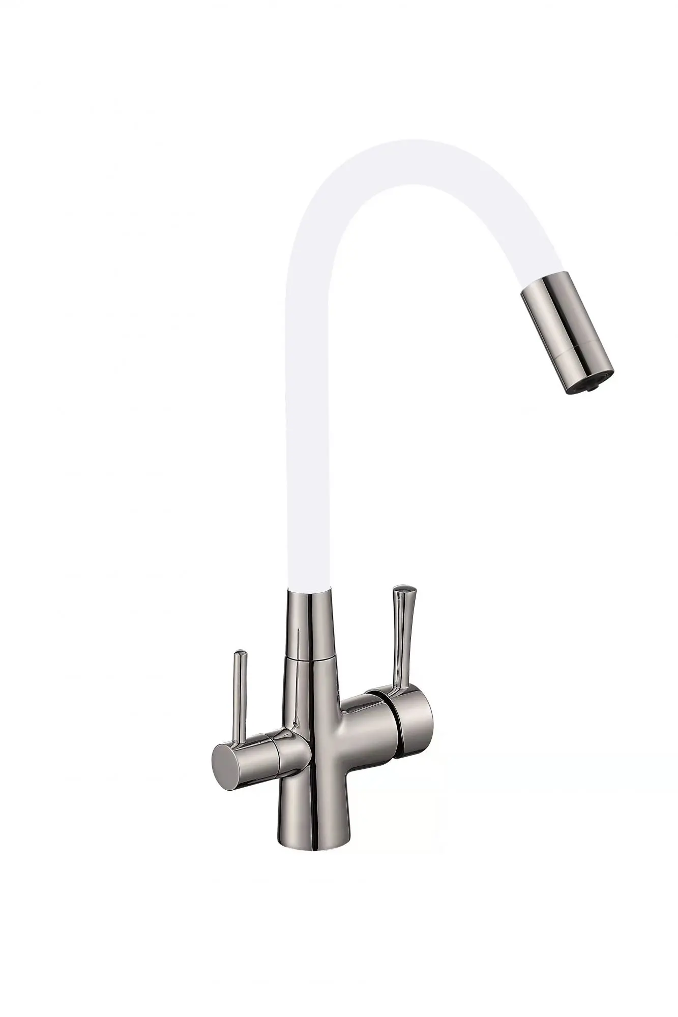 Изображение товара Двухвентильный смеситель Savol S-l1806l-02 излив 18 см цвет сатин