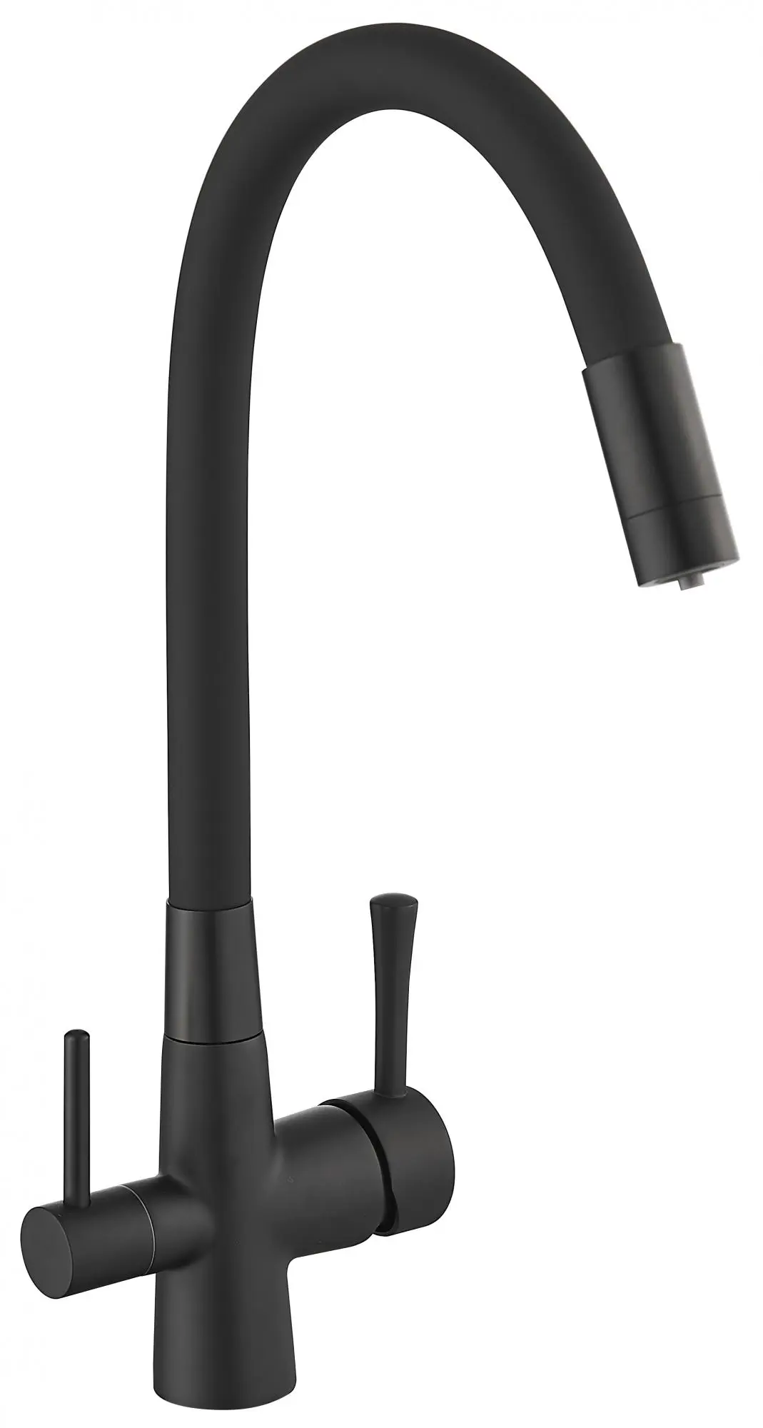 Изображение товара Однорычажный смеситель Savol S-l1806h-01 излив 18 см цвет черный