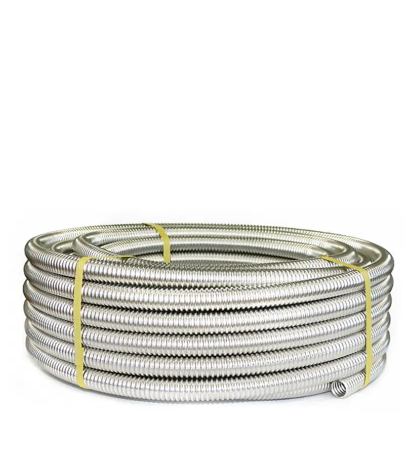 Изображение товара Труба гофрированная из нержавеющей стали TurboRos GOFRA15A30 D 18 30 м отожженная цвет серый