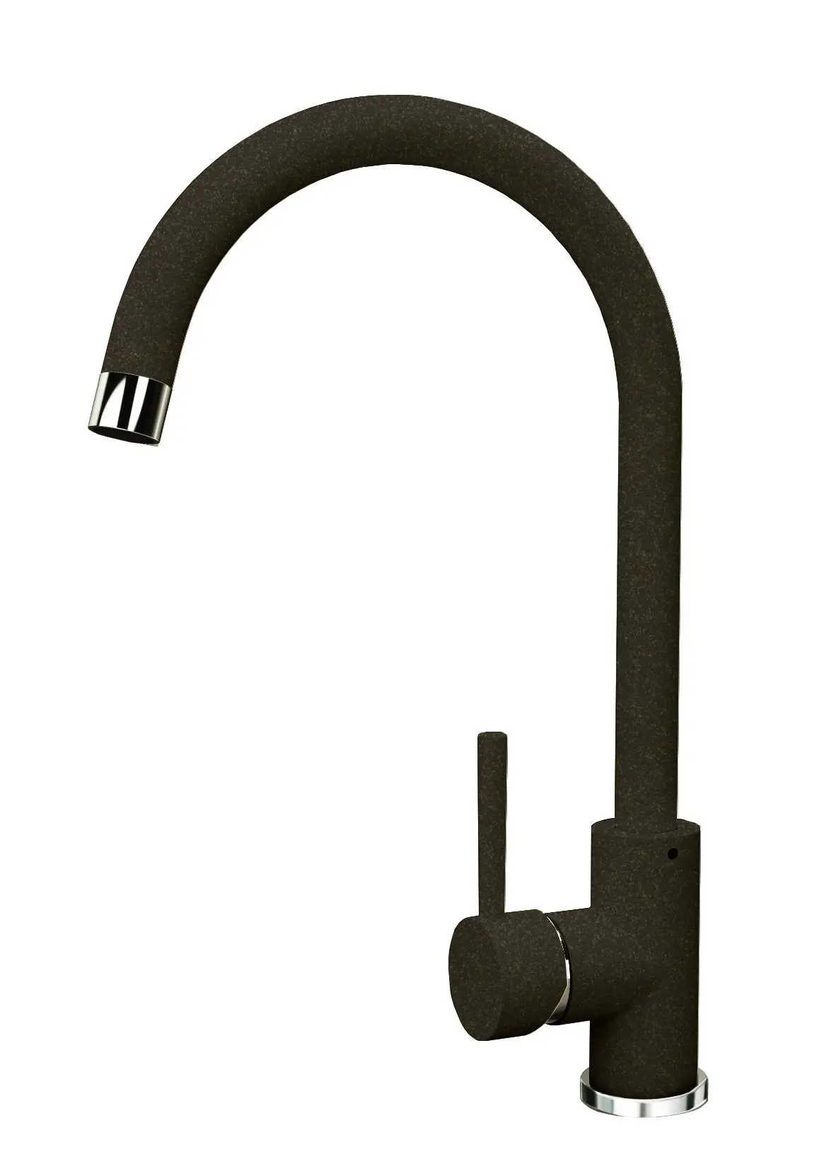 Изображение товара Смеситель для кухни однорычажный Florentina FL Альфа излив 20.2 см цвет черный