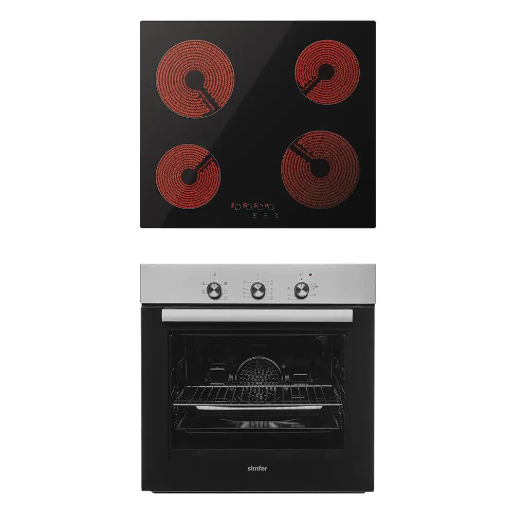 Изображение товара Комплект бытовой техники 2 предмета Simfer S65M000 цвет серебристый