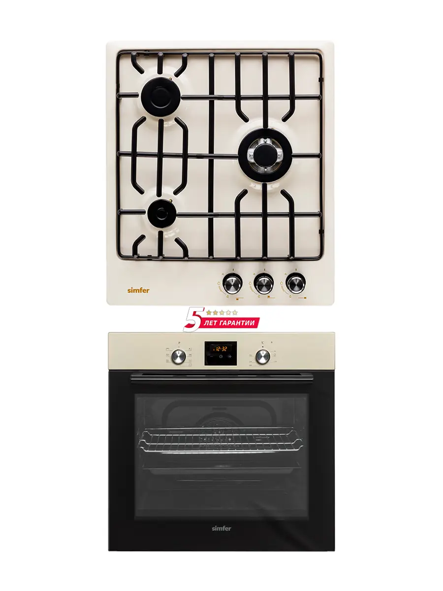 Изображение товара Комплект бытовой техники 2 предмета Simfer S56R571 цвет бежевый