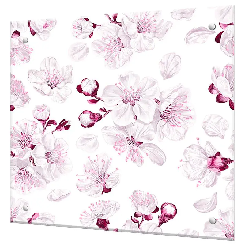 Изображение товара Защитный экран Borntoprint Цветы вишни 50x50 см закаленное стекло для кухни