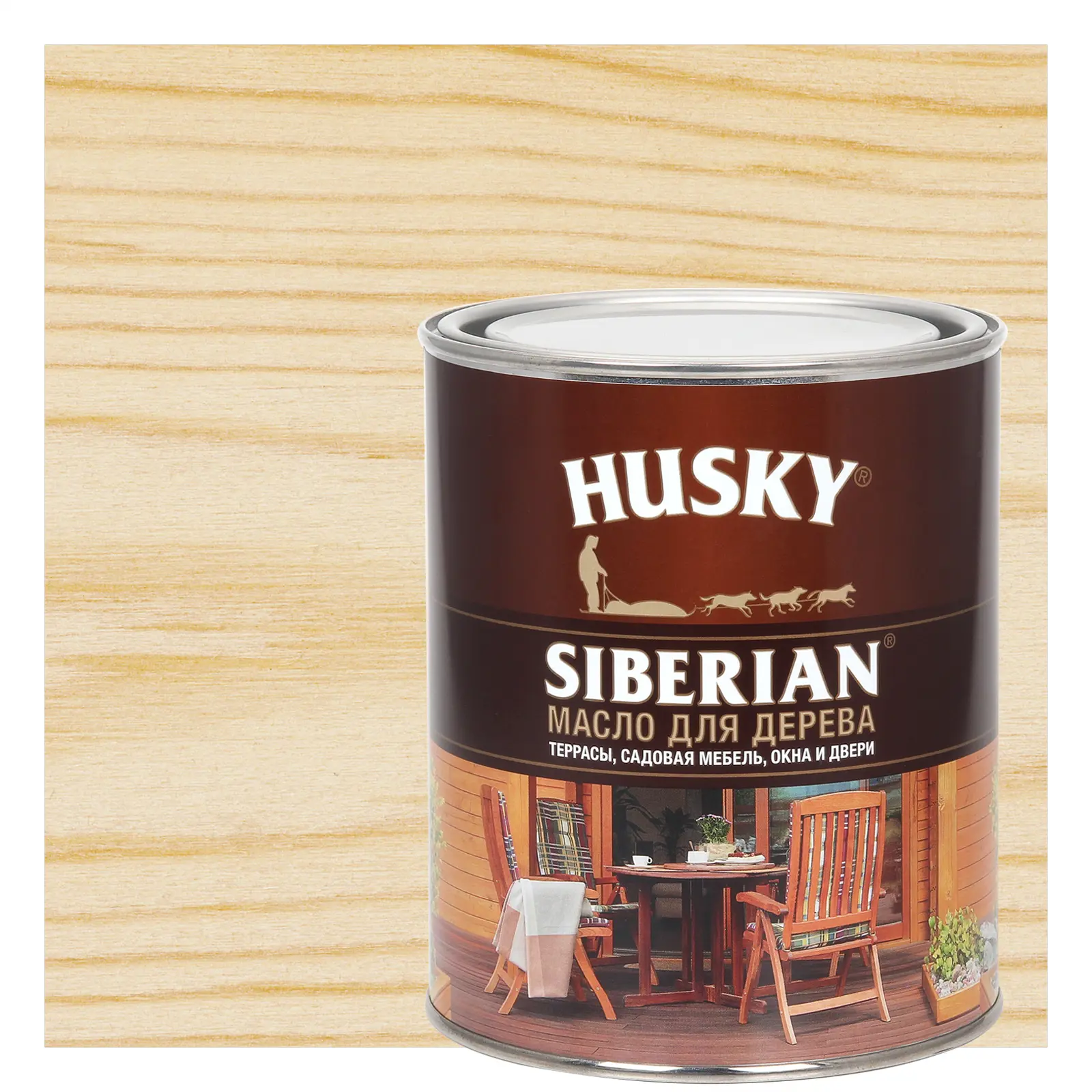 Изображение товара Масло для дерева Husky Siberian прозрачное 0.9 л защитное для фасадов и пола