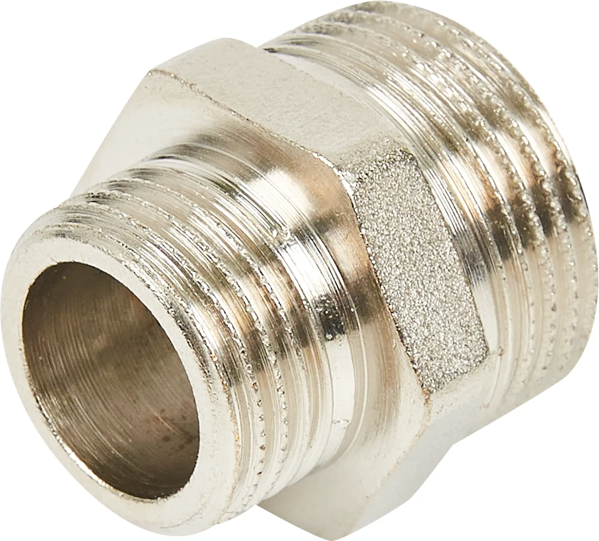 Изображение товара Ниппель переходной Stout 3/4"x1/2" НР никелированная латунь