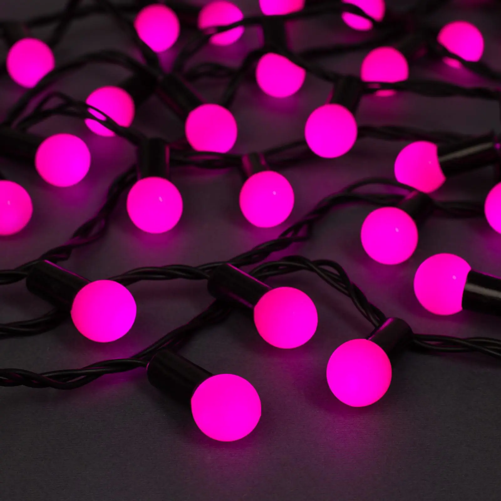 Изображение товара Электрогирлянда наружная Luazon lighting 671567 нить 20 м 200 ламп розовый 8 режимов работы