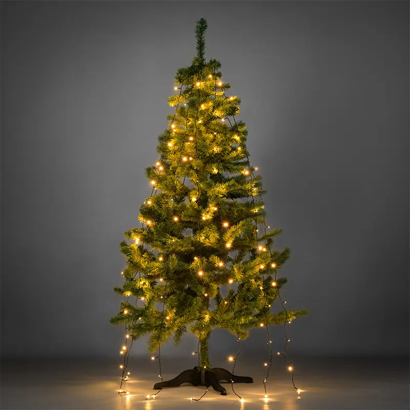 Изображение товара Электрогирлянда комнатная Neon-night занавес 1х1.8м 126 ламп теплый белый свет 8 режимов работы