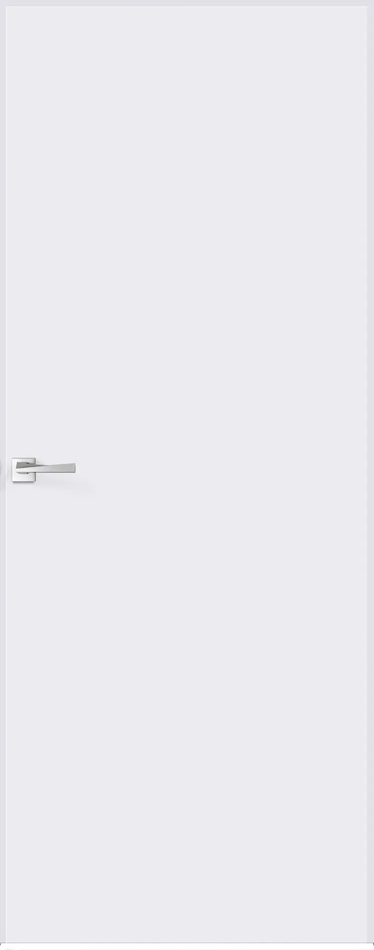 Изображение товара Дверь межкомнатная глухая Invisible 60x200 см левая обратного открывания под покраску (с замком)