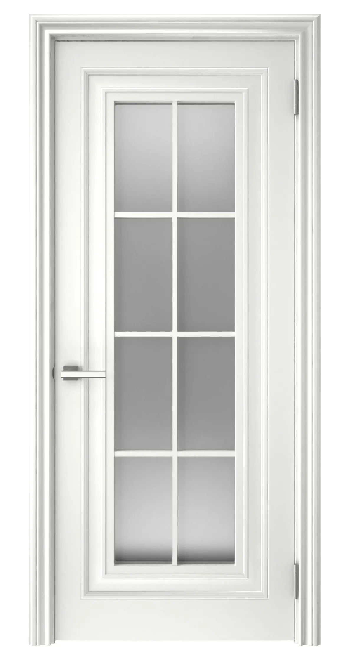 Изображение товара Межкомнатная дверь остеклённая Ларго 1 70x200 см белая