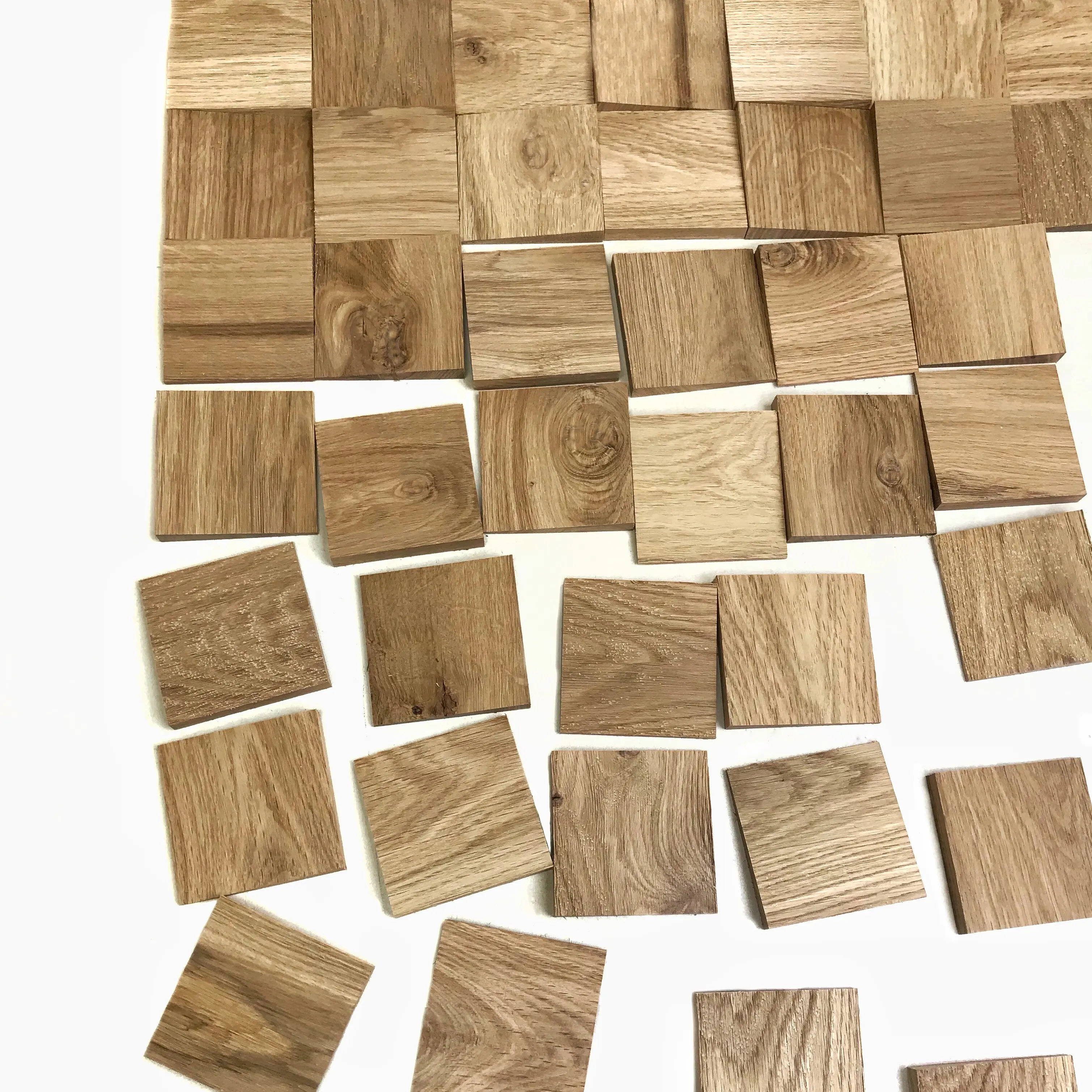 Изображение товара 3D мозаика Arabesco браш Дуб 80x80 мм 150 шт.