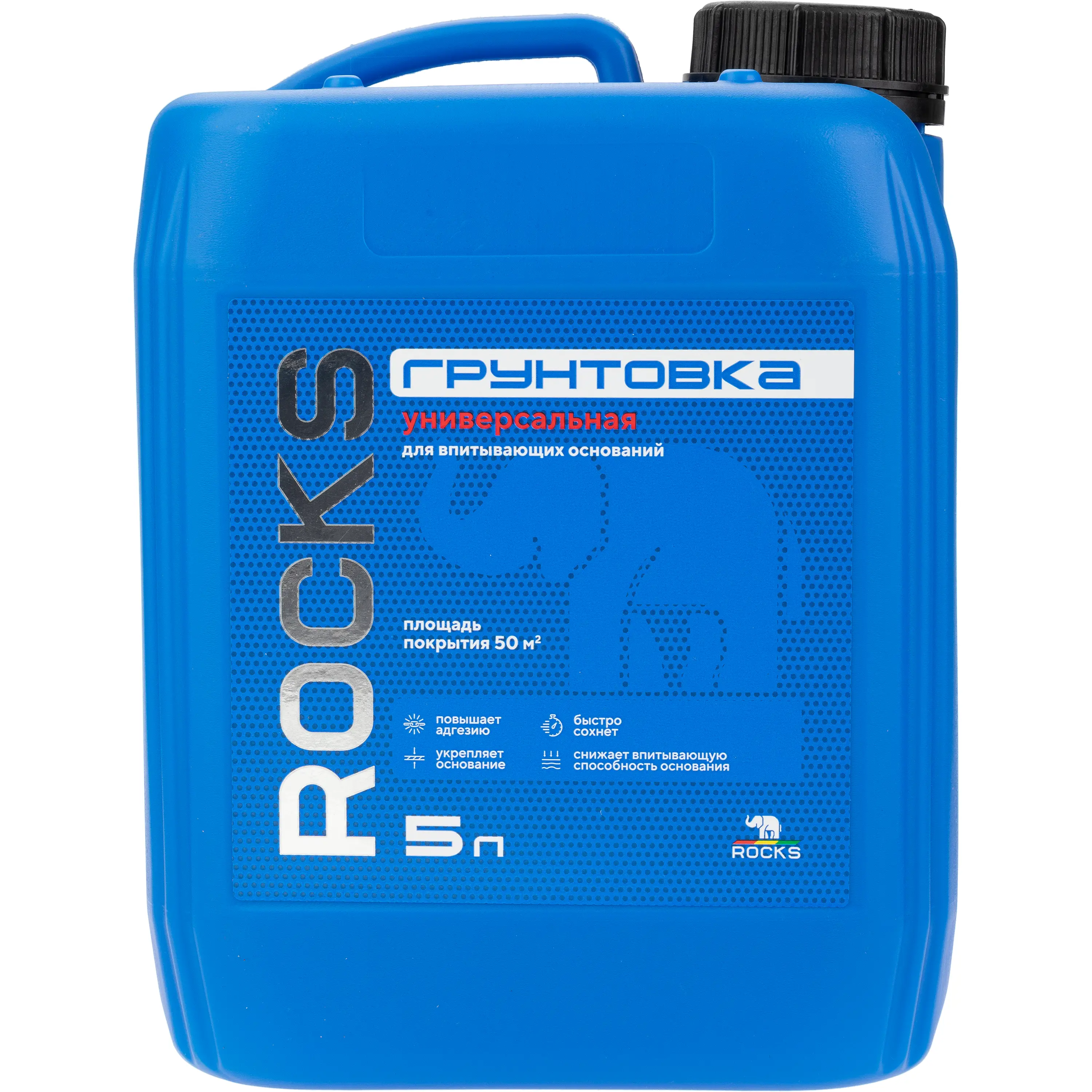 Изображение товара Универсальная грунтовка Rocks 5 л для внутренних работ, акриловая, бесцветная