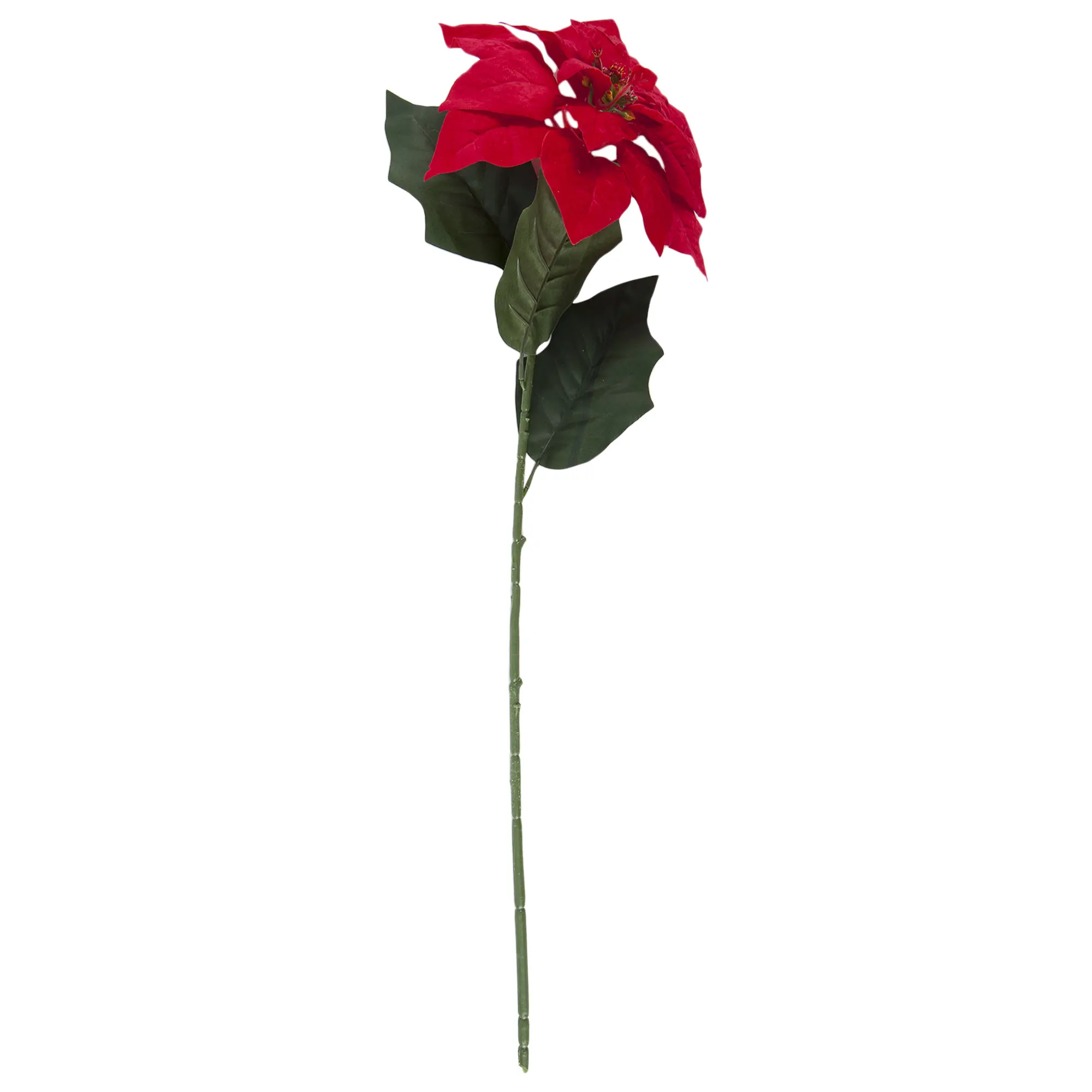 Изображение товара Ветка декоративная «Пуансеттия красная» 67 см