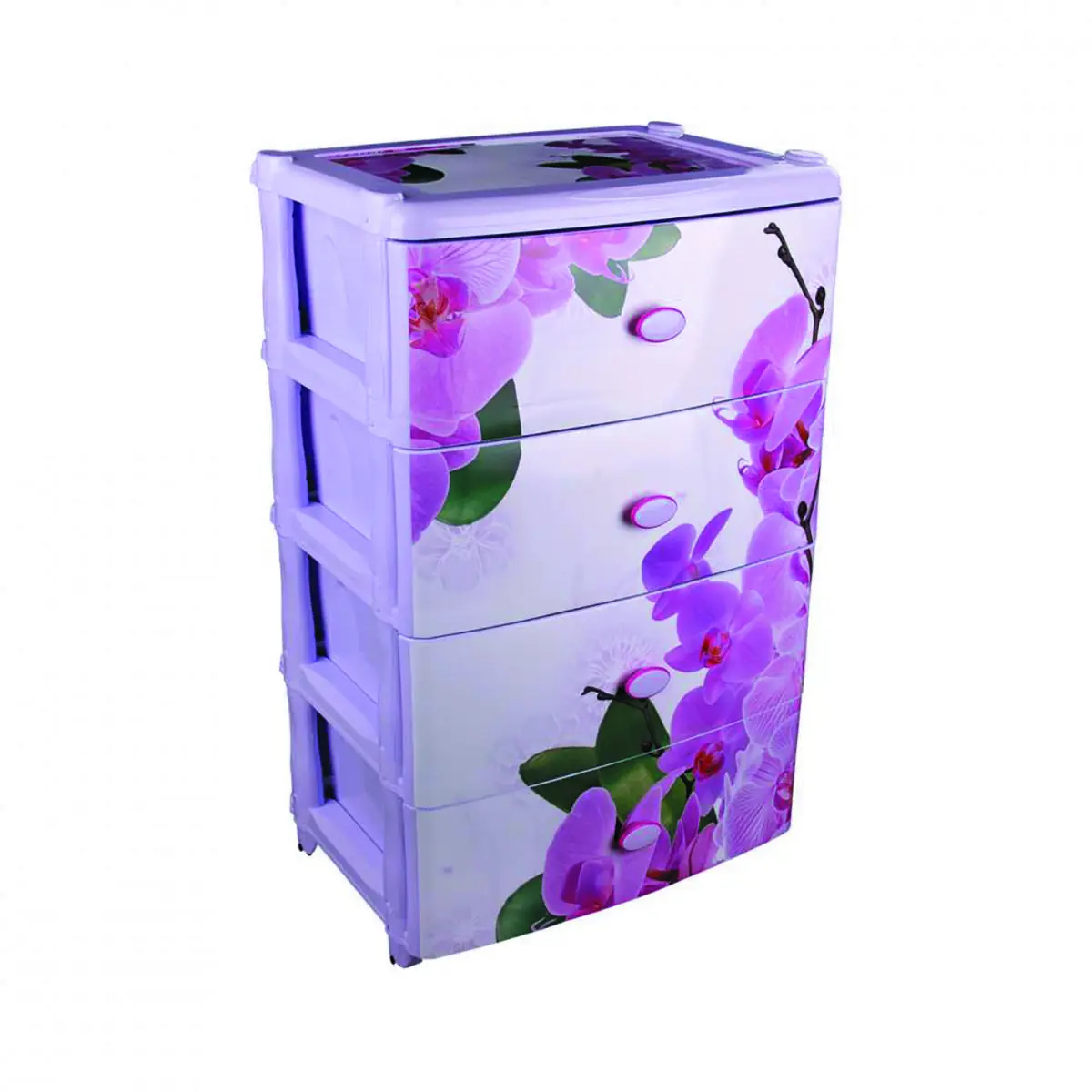 Изображение товара Комод Альтернатива 44x90.5x55 см 4 ящика пластик цвет бежевый 52423