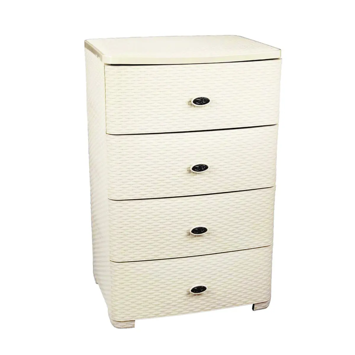 Изображение товара Комод Альтернатива 43x87.5x55 см 4 ящика пластик цвет бежевый 49990