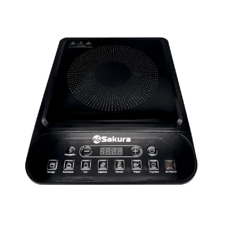 Изображение товара Индукционная настольная плита Sakura SA-7157 41.50 см 1 конфорка цвет черный